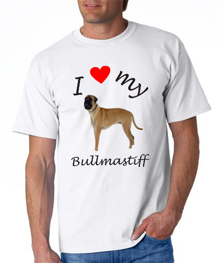 Dogs - Bullmastiff Picture on a Mens Shirt